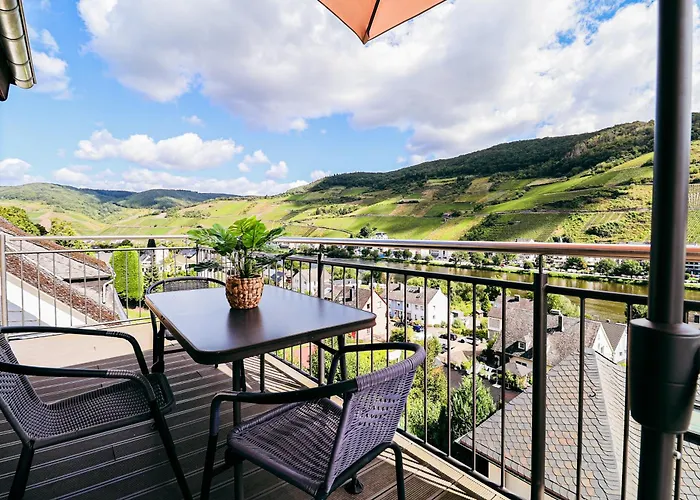 Sky Apartment, Blick Zur Mosel, Grosser Balkon, Kaffeemaschine, Smart Tv